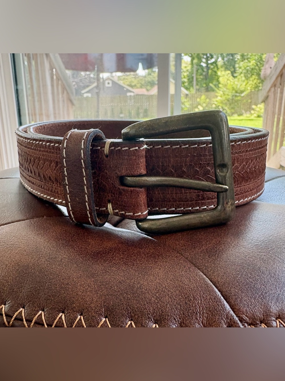 Ottway brown leather belt